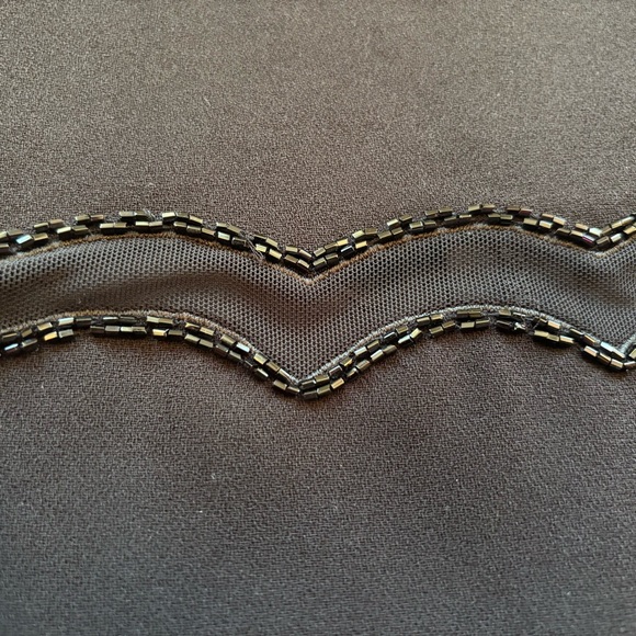 Teri Jon Rickie Freeman Vintage Little Black Dress Size 16 - Picture 6 of 8